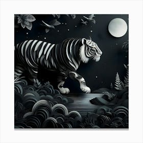 Tiger In The Forest 1 Canvas Print