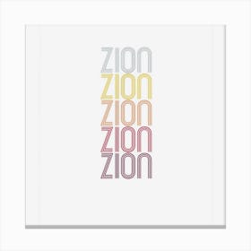 Zion Name Personalized First Name Zion Canvas Print