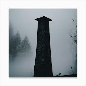 Chimney On A Foggy Day Canvas Print