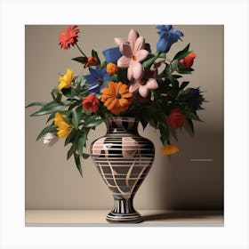 Flower Vase Canvas Print