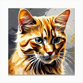 Orange Tabby Cat 2 Canvas Print
