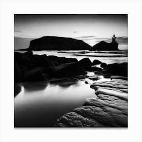 Lighthouse At Dusk 15 Canvas Print