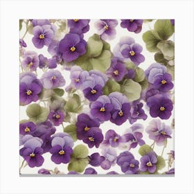 Violets 5 Canvas Print