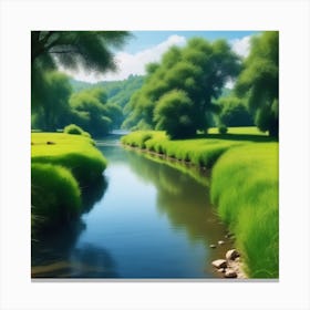 River In The Grass 23 Canvas Print