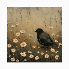 Bird Fairycore Painting 3 Canvas Print