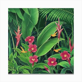 Tropical Jungle 1 Canvas Print