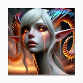 Demon Girl 18 Canvas Print