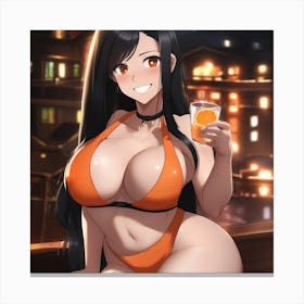 Sexy Anime Girl Canvas Print