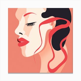 Woman'S Face 24 Canvas Print