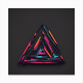 Abstract Triangle Canvas Print