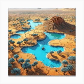 Arid Landscape 19 Canvas Print