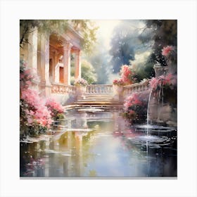 Mystic Gardens: Ethereal Impressionist Brushwork Canvas Print