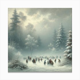 Winter'S Day Art Print 1 Canvas Print