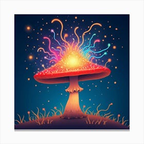 Flux Dev A Whimsical And Vibrant Illustration Of A Fantastical 2 Leinwandbild