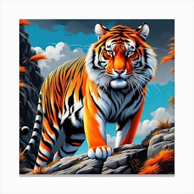 Tiger In The Jungle  Canvas Print