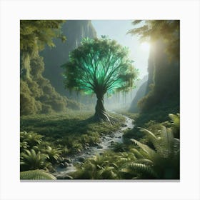 Tree In The Forest Canvas Print