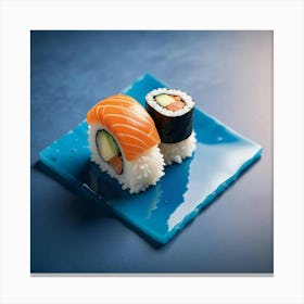 Sushi On A Plate Canvas Print