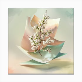 Paper Flower 1 Canvas Print