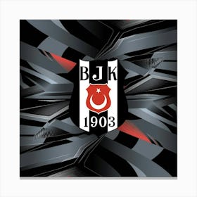 Beşiktaş J.K Logo Wall Art 6 Canvas Print