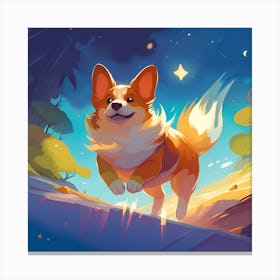 Corgi Art, Corgi Painting, Corgi Art, Corgi Art, Corgi Dog, Corgi Art, Canvas Print