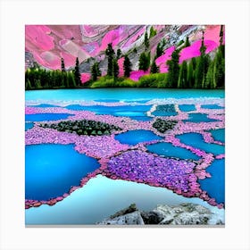 Pink Lake 2 Canvas Print