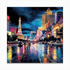 Las Vegas Night Canvas Print