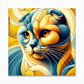 Scottish Fold Cat 05 Canvas Print