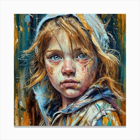 Girl With Blue Eyes 1 Canvas Print