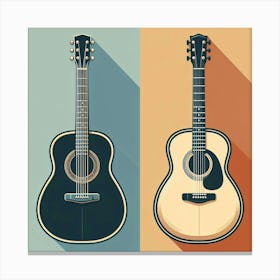Acoustic Guitars Canvas Print