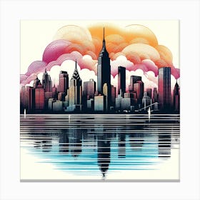 New York City Skyline 24 Canvas Print
