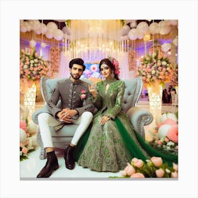 Pakistani Wedding Canvas Print