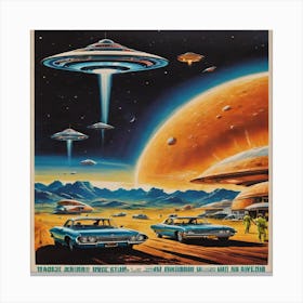 Aliens From Outer Space Canvas Print