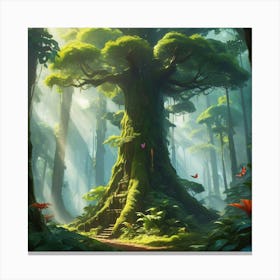 Tree In The Forest 2 Canvas Print