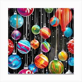 Christmas Ornaments 57 Canvas Print