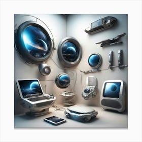 Futuristic Room Canvas Print