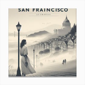 San Francisco Travel Poster Canvas Print