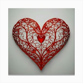 Valentine'S Day Heart Canvas Print