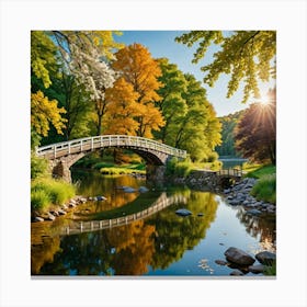 Bridge Over The River 3 Canvas Print