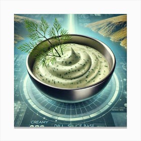 Creamy Dill Sauce Base Scifi 1 Canvas Print