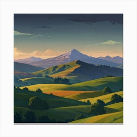 Landscape Painting 11 Canvas Print