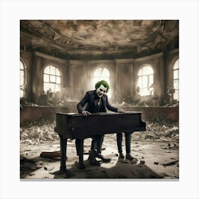 Joker Piano Canvas Print