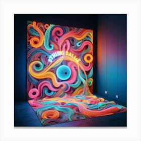 Neon Art Canvas Print