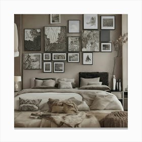 Neutral Bedroom 1 Canvas Print