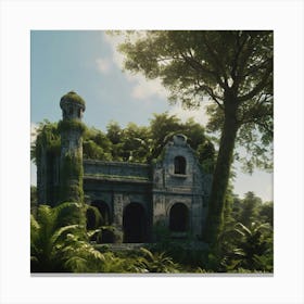 Ruins In The Jungle Canvas Print