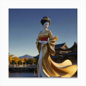 Creative Geisha Artwork 31 Canvas Print