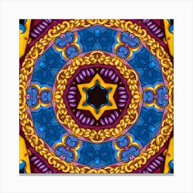 Psychedelic Mandala 32 Canvas Print