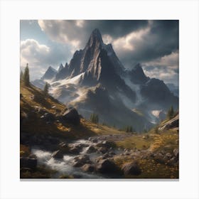 The mountain Canvas Print