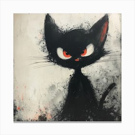 Black Cat 3 Canvas Print