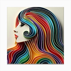 A female subject 3 Canvas Print