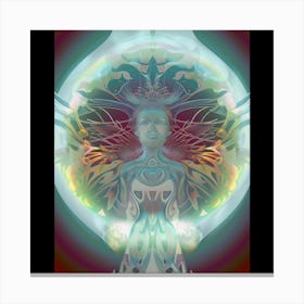 Space Angel, Trippy, surreal, artwork print. "The Trip" Canvas Print